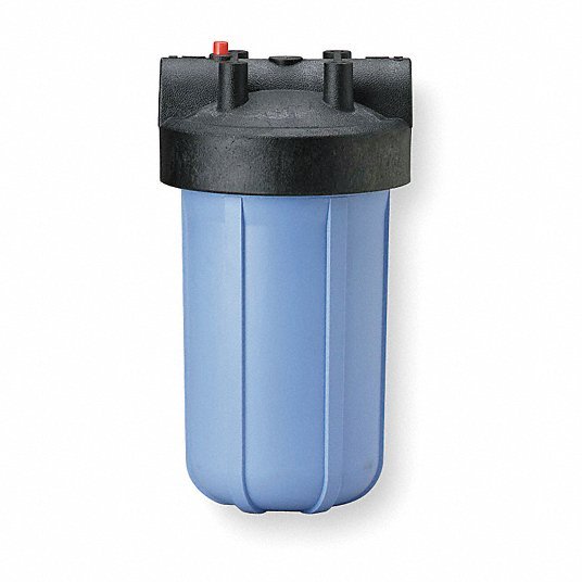 Pentair/Pentek 150469-75 Water Filter Housing 3/4 in, NPT, 12 3/4 in Overall Ht, 7 3/8 in Overall Dia, Blue