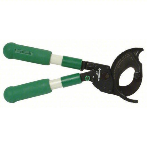 Greenlee 761 Ratchet Cable Cutter Fiberglass Handle, Center, For 1 1/8 in Max Dia Data Cable