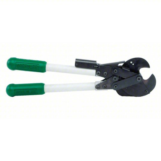 Greenlee 774 Ratchet Cable Cutter Fiberglass Handle, Shear, For 1 3/16 in Max Dia Data Cable