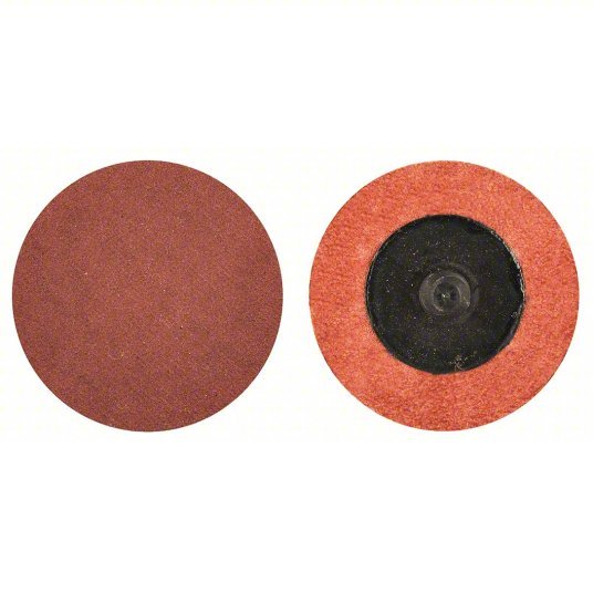 Merit 69957399705 Quick-Change Sanding Disc TR, 2 in Dia, Aluminum Oxide, P24 Grit, Y Wt Polyester, 100 PK