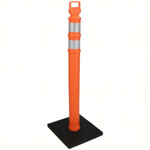 Cortina 03-747RBCG Delineator Post Portable, Orange, 45 in Overall Ht