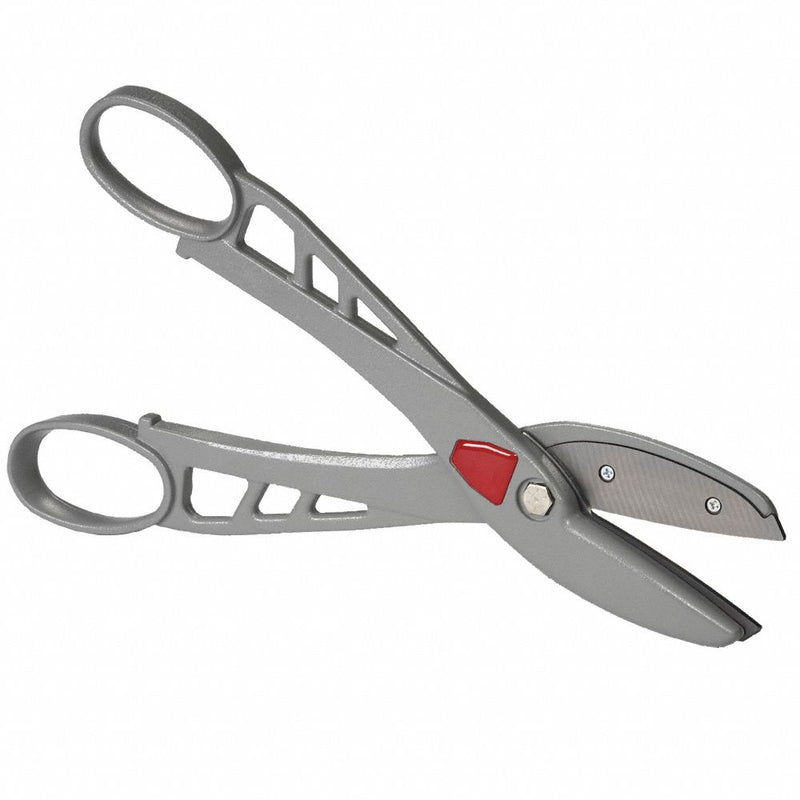 Malco M14A Tinners Snip, Straight, 14 in OAL, 12 in Cutting Length, Steel Blades, Aluminum Handle, 26 ga Max