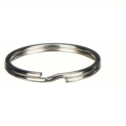 Redwood RW1F099 Split Key Ring 1 1/4 in Ring Size, Nickel Plated, 25 PK