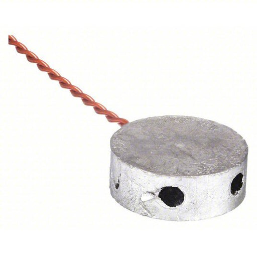 1F246 Lead Seal, Brass, Silver, PK100 - Redwood.KV1F246