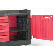 Rubbermaid FG453388BLA Mobile Cabinet Workbench 49 in x 26 1/4 in, Plastic, Black, Plastic