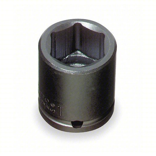 Proto J07514 Impact Socket 3/4 in Drive Size, 7/8 in Socket Size, 6-Point, Std, Black Oxide