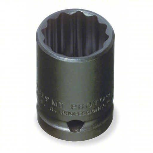 Proto J7411MT Impact Socket 1/2 in Drive Size, 11 mm Socket Size, 12-Point, Std, Black Oxide