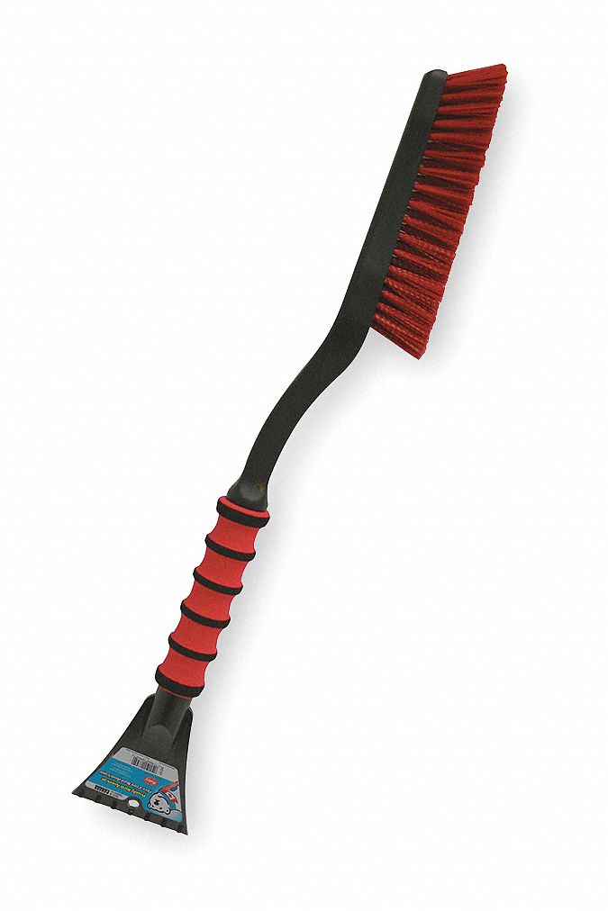 Mallory 532 Snow Brush and Scraper, Foam Comfort Grip Handle, Pivoting Head, 9 1/4 in Brush Head Wd