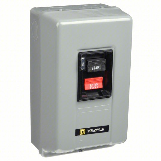 Square D 2510MBG2 Manual Motor Starter Non-Reversing, 3 Poles, 18 A, NEMA Size M-0, Thermal Protection, SQR1