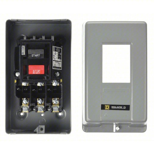 Square D 2510MBG2 Manual Motor Starter Non-Reversing, 3 Poles, 18 A, NEMA Size M-0, Thermal Protection, SQR1
