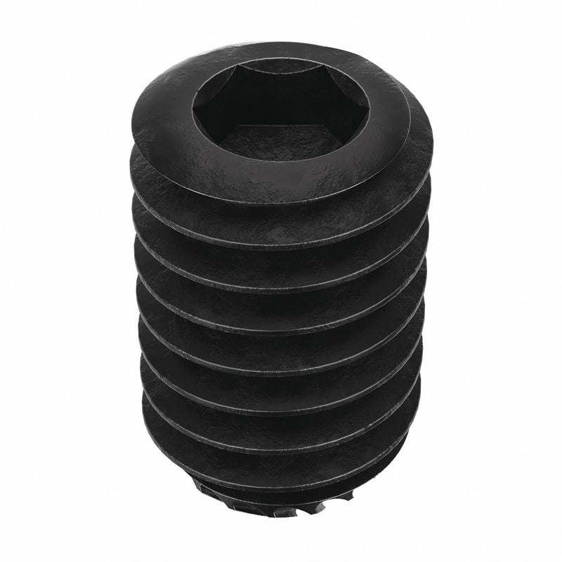 Approved Vendor U07890.031.0050 Socket Set Screw, 5/16"-18,  1/2 in Overall Lg, Knurled Cup pt, Alloy Steel, Black Oxide, 100 PK