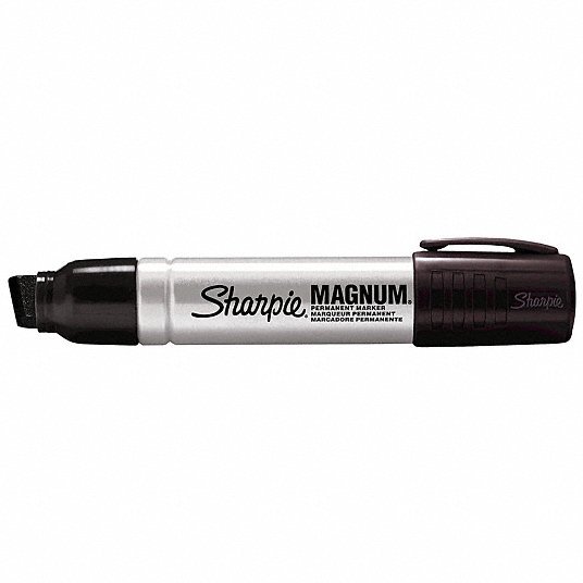 Sharpie 2178494 Industrial Marker, Oversized Chisel Tip, Black