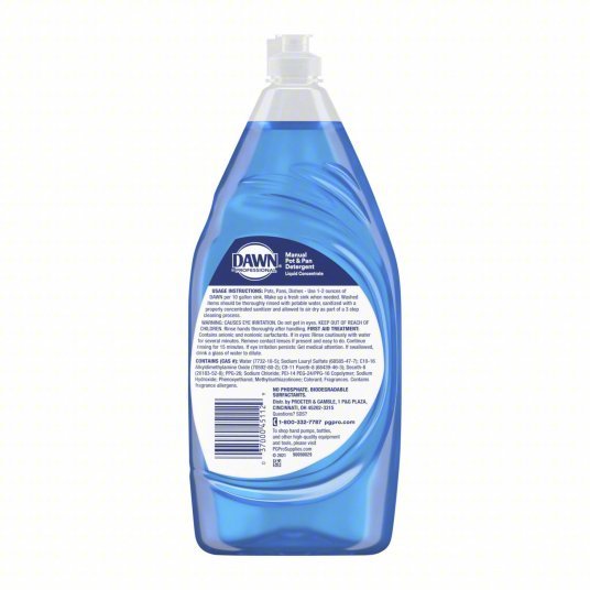 Dawn 45112 Liquid Dish Soap, Bottle, 38 oz, Ready to Use, 8 Pack