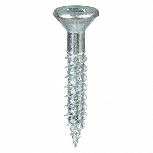 Fabory U25140.016.0125 Wood Screw, #8 x 1-1/4 in, Zinc Plated Steel Flat Head Square Drive, 100 PK