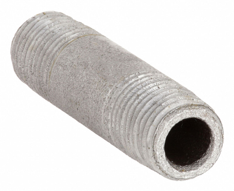 Approved Vendor 1LMG1 Pipe Nipple, 3/4 in Nominal Pipe Size, Male NPT x Male NPT, 3 in Lg, Schedule 80, Black Steel