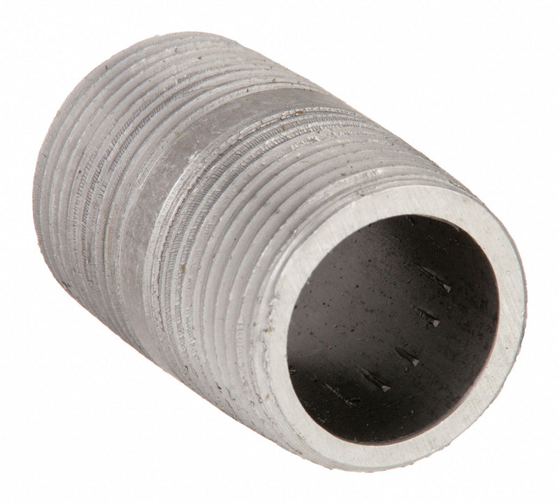 Approved Vendor 1LML9 Pipe Nipple, 1 1/4 in Nominal Pipe Size, Male NPT x Male NPT, 3 in Lg, Schedule 80, Black Steel