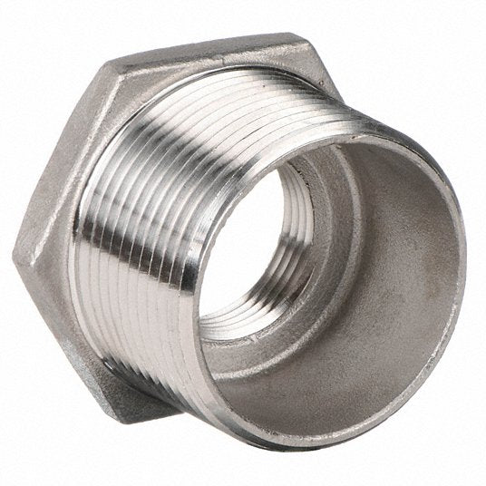 McMaster 2698K311 Alloy 20 Stainless Steel Pipe Fitting Medium-Pressure, Bushing Adapter, 1/2 Male x 1/4 Female