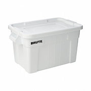 Rubbermaid FG9S3100WHT Storage Tote 20 gal, 27 3/4 in x 17 3/8 in x 15 1/8 in, White Body