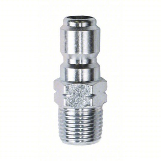 Redwood RW1MDG9 Quick-Connect Plug 3/8 in (M)NPT, 3/8 in (M) Quick Connect, Galvanized Steel