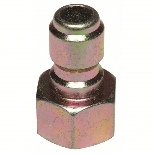 Redwood RW1MDH1 Quick-Connect Plug 3/8 in (F)NPT, 3/8 in (M) Quick Connect, Galvanized Steel