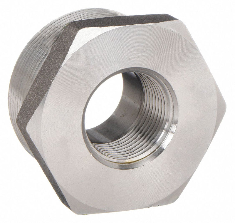 Approved Vendor 1MNK1 Metal Pipe Straight, 1 in x 1/2 in, Male NPT Threaded x Female NPT Threaded