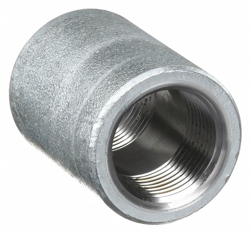 Approved Vendor 1MPH4 Metal Pipe Straight, Coupling Body, Steel, Class 3000,  1 1/4 in x 1 1/4 in