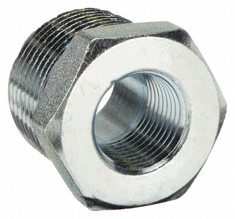Approved Vendor 1MPN6 Metal Pipe Straight, Straight, Steel, Class 3000,  1 in x 1/2 in