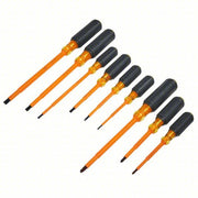 Klein 33528 Insulated Screwdriver Set 9 Pieces, Phillips/Slotted Tip, Ergonomic Grip
