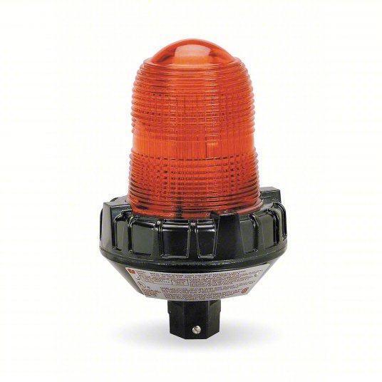 Federal Signal 151XST-120R Strobe Light 120V AC, 9 1/4 in Overall Ht, 5 1/2 in Overall Dia, Red