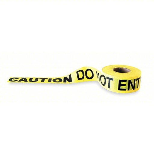 Redwood RW1N956 Barricade Tape 1,000 ft Lg, 3 in Wd, Caution Do Not Enter Legend, Polyethylene