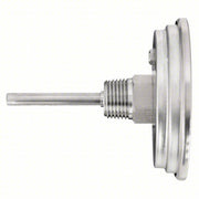 Redwood RW1NFY4 Dial Thermometer Back, 0° to 250°F/-20° to 120°C, 1/2 in NPT, 2.5 in Stem Lg, 3 in Dial Dia, 3 yr