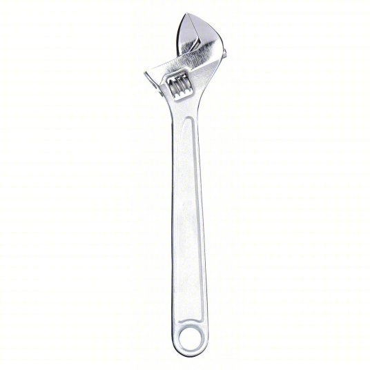 Redwood RW1NYA5 Adjustable Wrench Alloy Steel, Chrome, 12 in Overall Lg, 1 3/8 in Jaw Capacity, Plain Grip