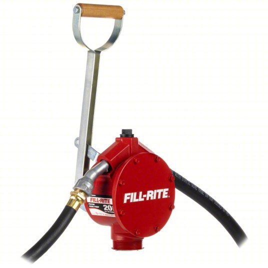 Fill-Rite FR152 Hand Operated Drum Pump with Hose & Nozzle, Bung, Lever, 20 gpm @ 100 strokes, MNPT
