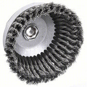 Weiler 94084 Cup Brush Twisted Steel, 2 3/4 in Dia, 0.02 in Fill Dia, 5/8"-11 Arbor