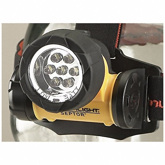Streamlight 61052 Safety-Rated Headlamp 120 lm Max Brightness, 3.5 hr Run Time at Max Brightness, Yellow, ABS, Flood