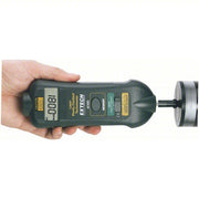Extech 461995 Laser Tachometer +/-0.05% RPM Accuracy, 0.1 RPM, 19,999 RPM Max Contact RPM, LCD