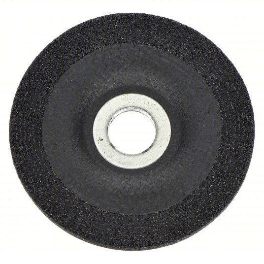 Norton 66252843598 Depressed Center Grinding Wheel Type 27, 5 in x 1/4 in x 7/8 in, Aluminum Oxide, 24 Grit