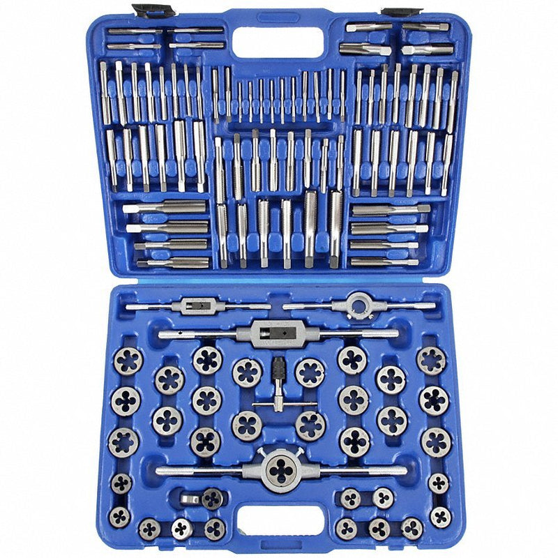 KVM Tools KV1PZ38 Tap and Die Set 110 Pieces, #4-40 Min. Tap Thread Size, 3/4"-16 Max. Tap Thread Size - Redwood.KV1PZ38