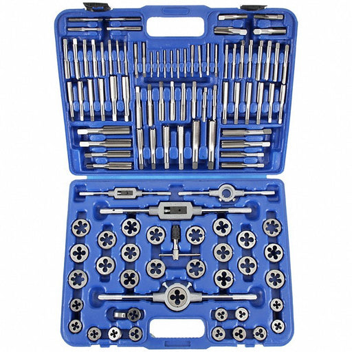 KVM Tools KV1PZ38 Tap and Die Set 110 Pieces, #4-40 Min. Tap Thread Size, 3/4"-16 Max. Tap Thread Size - Redwood.KV1PZ38