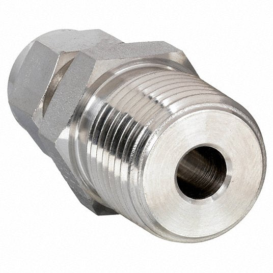 Parker 6MSC8N-316 Compression Fitting Adapter 3/8 in OD x 1/2 in Pipe Fitting Size, Compression x MNPT