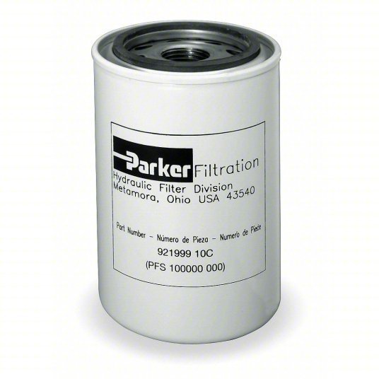 Parker 921999 Hydraulic Filter Element 20 gpm Max. Flow, 150 psi Max. Pressure, Paper, 1"-12 Thread Size