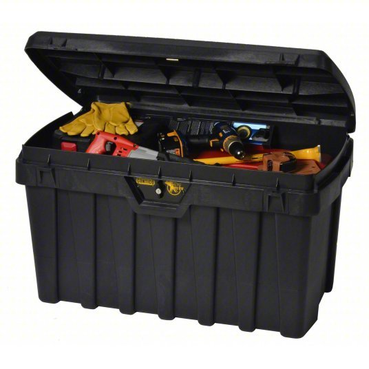 Contico G3725 Tool Box 37 in Overall Wd, 21 in Overall Dp, 20 in Overall Ht, Keyed, Black