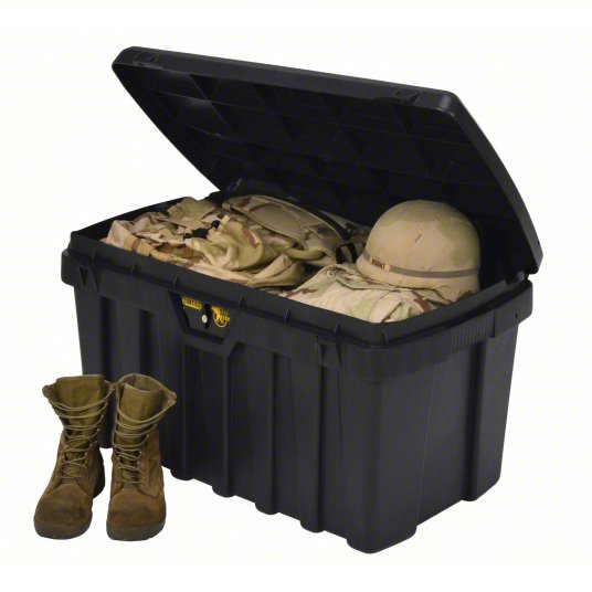 Contico G3725 Tool Box 37 in Overall Wd, 21 in Overall Dp, 20 in Overall Ht, Keyed, Black