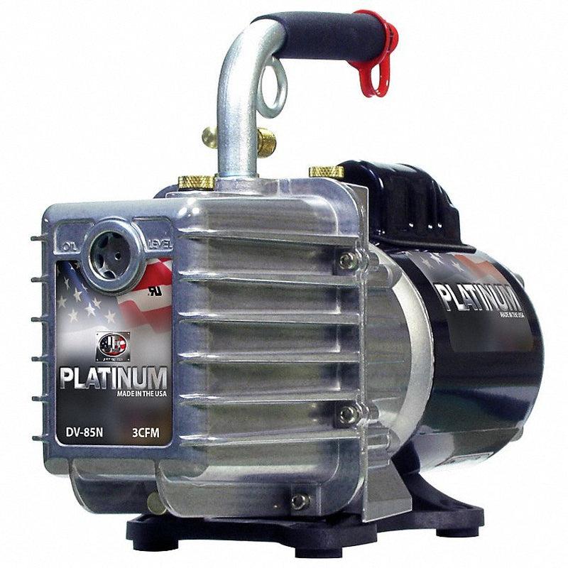 JB DV-85N Platinum® Refrig Evacuation Pump, 3.0 cfm, 6 ft.