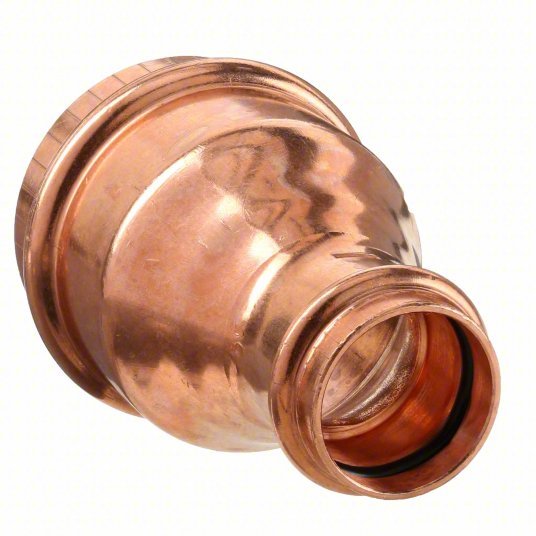Viega 78157 Reducer Copper, Press-Fit x Press-Fit, 1 1/4 in x 1 in Copper Tube Size