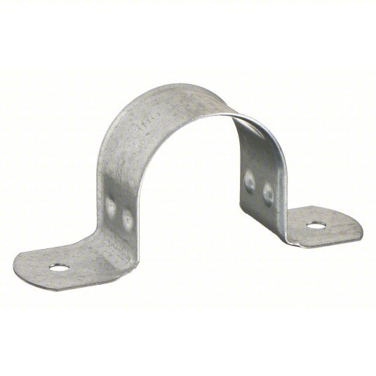 Nvent Caddy 1080125EG Pipe Strap Pre-Galvanized Steel, For 1 1/4 in Pipe, For 1 21/32 in Max OD
