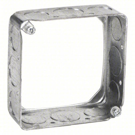 Raco 203 Extension Ring Galvanized Steel, 1 1/2 in Nominal Dp, 4 in Nominal Wd, 4 in Nominal Lg, 2 Gangs