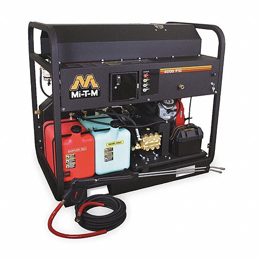 MI-T-M GH-4004-0MAH Heavy Duty 4000 psi 4.0 gpm Hot Water Gas Pressure Washer