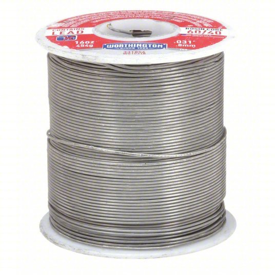 Harris 331856 Solder Wire 1/32 in x 16 oz, 60/40, 60%Tin, 40% Lead
