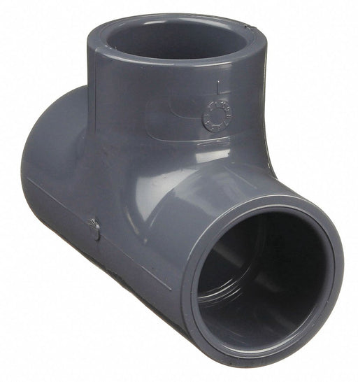 Approved Vendor 801-005 PVC Tee Pipe Fitting, Schedule 80, 1/2 in